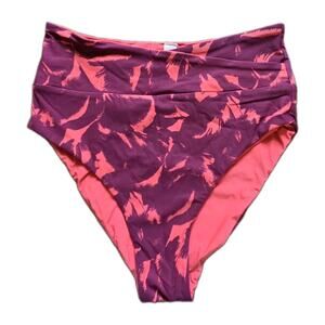 Lululemon Tied To Tide Reversible High Rise Swim Bottom Floral Sz 6